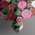 thumbnail image 5 of Pioneer Flower Floral Print Pattern Square Tablecloth,Waterproof Square Table Cover,Wipeable Spillproof Washable Table Cover for Home Kitchen Party Decor 42"X42"(107x107cm), 5 of 6