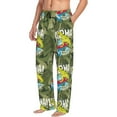thumbnail image 3 of Kdxio Surfing Dinosaur Print Men's Sleep Pajama Pant Lounge Pants with Pockets, 3 of 8