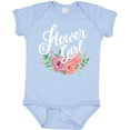thumbnail image 3 of Inktastic Flower Girl Hand Lettering with Flowers Illustration Girls Baby Bodysuit, 3 of 5