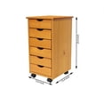 thumbnail image 2 of Adeptus Solid Wood C0008  6 Drawer Roll Cart - Med Pine, 2 of 5