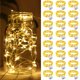 thumbnail image 1 of Fairy Lights ZGWJ 20 LED, funciona con pilas, 7 pies, 24 unidades, color blanco cálido, 1 of 6