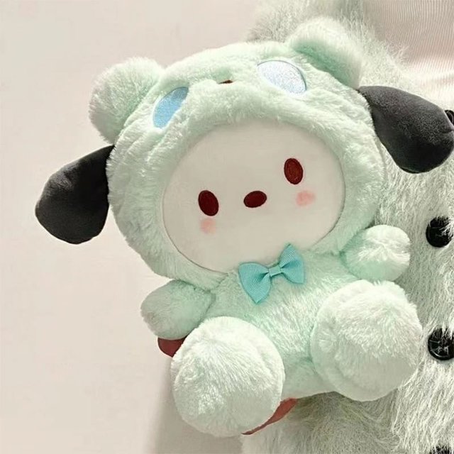 25CM Sanrio peluche Hello Kitty Cinnamonroll Kuromi Pochacco muñeco de peluche de dibujos animados lindos juguetes niños regalos de cumpleaños