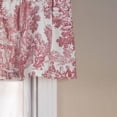 thumbnail image 2 of Ellis Curtain Victoria Park Toile Water Proof Room Darkening Blackout Tailored Window Valance - 70 x 12", Red, 2 of 4