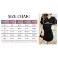 thumbnail image 6 of TEMOFON Dresses for Women Summer Short Sleeve Button Down Shirt Dress Casual V Neck Nightdress Skirts Loose Mini, 6 of 9