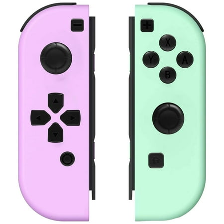 Wireless Controller for Nintendo Switch, L/R Controllers Support Dual Vibration/Motion Control/Wake-up Function,Pink Green