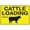 Warning Sign 3, variant on Cattle Monitoring Camera in Use Reflective Aluminum Sign 12 x 8 Inches - with Symbol, Weatherproof Signage for Indoor Outdoor Farm, Ranch, Cattle Security Zone