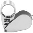thumbnail image 1 of Lupa de joyero 40X Lupa de bolsillo plegable Lupa iluminadora con luz LED y lámpara UV, adecuada para leer periódicos de estudio, 1 of 5
