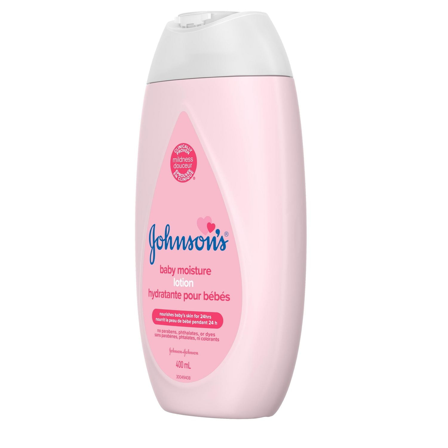 Lotion hydratante pour bébés Johnson’s - Hydratant pour le crops à l'huile de coco - Soins de la peau pour bébés - Sans parfum - 400 ml 400 ML