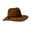 Chestnut, variant on Getaway Vintage Wide Brim Classic Panama Hat - Black (Women's)