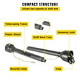 thumbnail image 5 of HCY PTO Shaft 1 3/8" PTO Drive Shaft, 6 Spline End Round End PTO Driveline Shaft, Series 4 Tractor PTO Shaft, 39"-55" Brush Hog PTO Shaft, Black PTO Shaft for Bush Hog/Finish Mower/Rotary Cutter, 5 of 6
