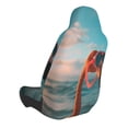 thumbnail image 2 of Wukai Swimming Goggled Flamingo Full Set Car Seat Covers with Soft Padding Universal Auto Front Seats Protector and Cushion Mat, 2 of 5
