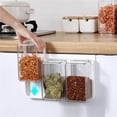 thumbnail image 3 of Billuyoard Contenedor de almacenamiento de alimentos para cocina, estante para caja de fideos, tanque colgante montado en la pared, soporte Almacenamiento y organización del hogar, 3 of 6