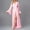 Pink Pajama for Women, variant on Long Robes Pajama for Women Fuzzy Trim Decor Long Sleeve Sleep Robes Sheer Lingerie Tie Waist Nightgowns White L