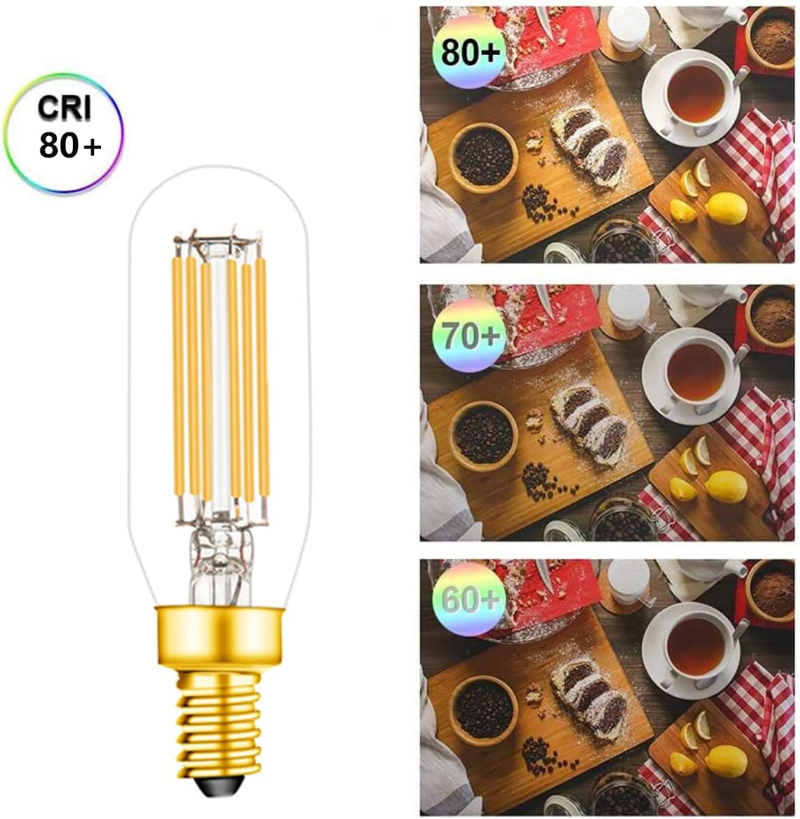 E12 LED Bulb, 60 watt Equivalent Candelabra Dimmable Chandelier Light Bulbs 6W 2700K Warm White Clear 600lm T6 E12 LED Edison Filament Vintage Candle Bulb with Decorative, AC120V, 6 Pack