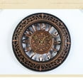 thumbnail image 2 of WHAMVOX Vintage Dial Clock European Hollowed-out Silent Clock 3D Round Large Decorative Wall Clock for Living Room Bedroom Kitchen(Bronze), 2 of 8