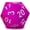 Purple, variant on KESS: Giant D20 Foam Dice - Pink - 5" Oversized, 20-Sided Tabletop RPG Accessory, Collectible Decor, Roleplaying Game Piece, Outdoor Play-Pool-Beach