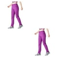 thumbnail image 1 of Jumpingount Pantalones de senderismo para mujer, pantalones finos de secado rápido para verano, pantalones de chándal, ropa deportiva inferior, Púrpura METRO 2Conjunto, 1 of 6