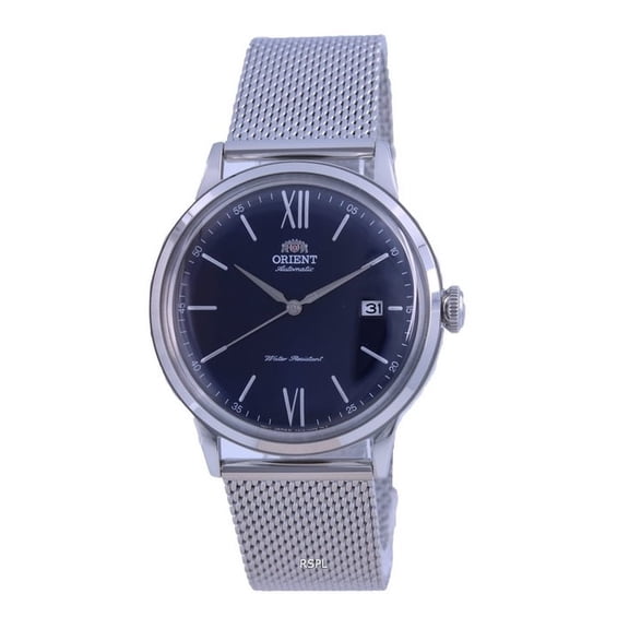 Orient Automatic Blue Dial Stainless Steel Mesh Men's Watch RA-AC0019L10B