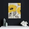 thumbnail image 4 of Nawypu  Gray Yellow Flower Floral Canvas Wall Art Modern Prints (Yellow), 4 of 4
