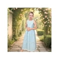 thumbnail image 4 of Sunny Fashion Flower Girls Dress Blue Lace A-Line Sleeveless Elegant Wedding Party Special Event 12 Years, 4 of 7