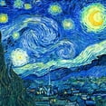 thumbnail image 3 of CafePress - Van Gogh Starry Night T Shirt - Women's Traditional Fit Dark T-Shirt, 3 of 4