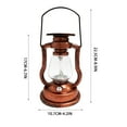 thumbnail image 3 of Vikakiooze Gardening Items, Retro Solar Kerosene Lamp Led Horse Lamp Outdoor Portable Charging Camping Lamp, 3 of 7