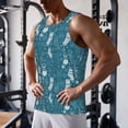 thumbnail image 5 of Pofeuu Cozy Winter Socks Pattern Print Men's Workout Tank Tops Sleeveless Muscle Gym Shirt Quick Dry-3X-Large, 5 of 7