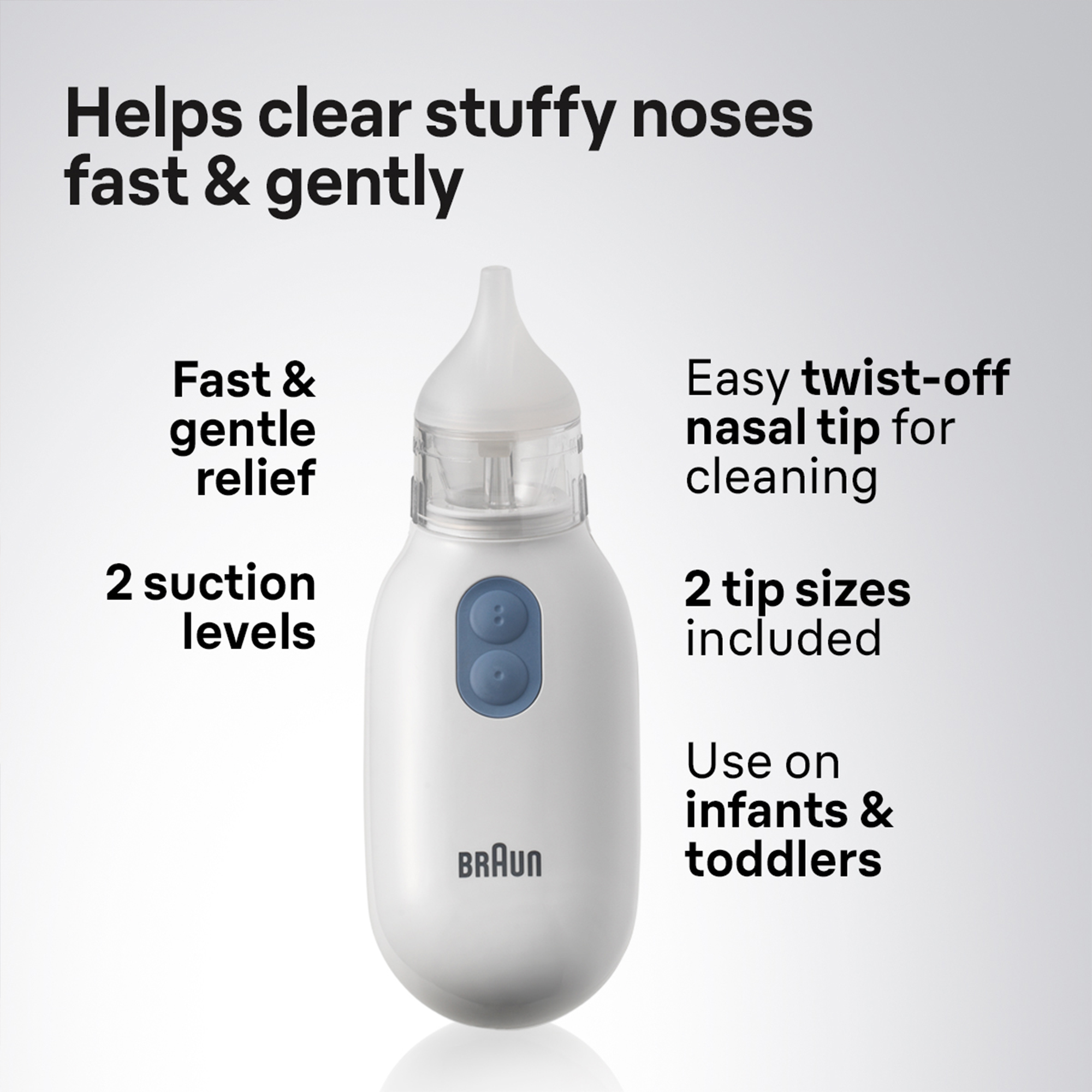 Braun Electric Nasal Aspirator, White photo 3