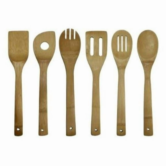 6-Piece Bamboo Cooking Utensil Set