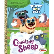 Little Golden Book: Counting Sheep (Disney Junior Puppy Dog Pals) (Hardcover)