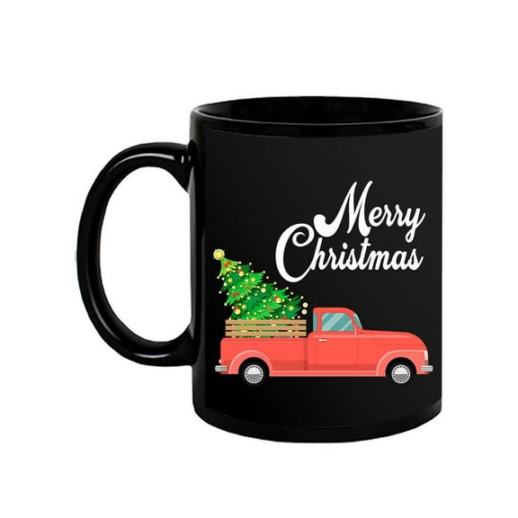 Merry Christmas Truck Mug - SPIdeals Designs,