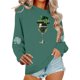 thumbnail image 3 of Camiseta con Capucha de Cuello Redondo Impresa de Navidad Casual, Camisetas de Navidad de Manga Larga de las Mujeres para las Fiestas de Vacaciones, 3 of 6