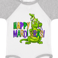 thumbnail image 4 of Inktastic Happy Mardi Gras Big and Little Alligators with Beads Boys or Girls Baby Bodysuit, 4 of 5