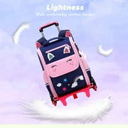 lvyH Rolling Backpack,Trolley Wheeled Backpacks Waterproof Elementary School Bag Travel Outdoor