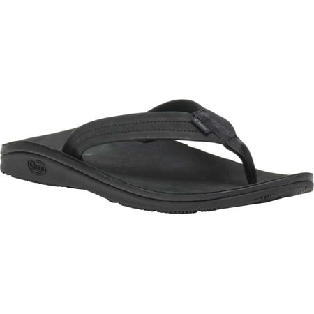 

Men s Chaco Classic Leather Flip Flop Black Full Grain Leather