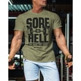 thumbnail image 3 of Gymish Sore As Hell Workout T-Shirt – Funny Sayings Lifting Gym Shirt for Men, Motivational Fitness Tee, Athletic Gym Apparel, 3 of 6