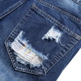 thumbnail image 4 of Ginsiom Mens Jean Shorts Fashion Ripped Slim Rolled Denim Shorts, 4 of 6