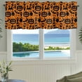 thumbnail image 3 of Halloween Farmhouse Short Window Curtain Valances, Spooky Pumpkin Fall Horror Skull Bones Ghost Rod Pocket Kitchen Valances for Living Room Bedroom Bathroom Cafe 42" x 18", 3 of 8