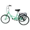 thumbnail image 4 of CLEARANCE! Adult Folding Tricycle ,Foldable 20 inch 3 Wheel Bikes,Single Speed Portable Cruiser Bicycles with Shopping Basket for Seniors,Women, Men, 4 of 8