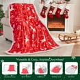 thumbnail image 6 of Aonewoe Christmas 50" x 60" Throw Blanket Christmas Printed Blanket Flannel with Shearling Lining Blankets for Couch Bed Sofa, 6 of 7