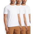 thumbnail image 5 of ToBeInStyle Men's Pack of 3 White Cotton Crew Neck T-Shirts - Small, 5 of 6