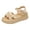 Beige_032, variant on Domuza Women Sandals Adjustable Strap Flower Print Open Toe Sandals Summer Casual Beach Outdoor Holiday Shoes for Summer Beige 5.5(EU-36)