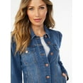 thumbnail image 6 of Sofia Jeans by Sofia Vergara Women's Cropped Fray Hem Jacket with Puff Sleeves, 6 of 6