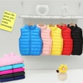 thumbnail image 4 of GYRATEDREAM Boys Girls Outerwear Vests Kids Puffer Vest Lightweight Waterproof Sleeveless Zip Up Jacket Sleeveless Coat for 9-10Y Blue, 4 of 6