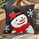 thumbnail image 4 of Adornos navideños, adornos para el árbol de Navidad, regalos navideños, funda de cojín bordada navideña con diseño de muñeco de nieve enano y ciervo de 45 x 45 cm, ideal para la cama y el hogar, para, 4 of 6