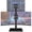 Black Dual Tabletop Mount, variant on TAVR Furniture 360° Rotatable Table Top TV Stand for 17-35 inch TVs, Height Adjustable Tilt, Black