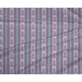 thumbnail image 4 of oneOone Tissu Polyester Lycra Rayé & Tourbillon Tissu Imprimé Ikat BTY 56 Pouces de Large, 4 of 4