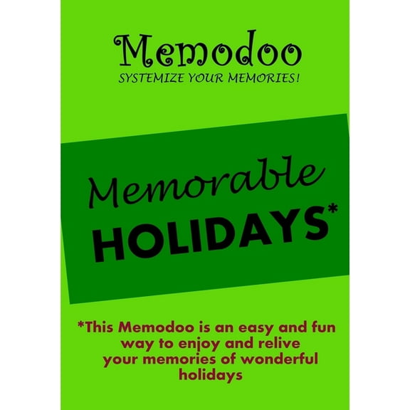 Memodoo Memorable Holidays, (Paperback)