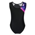 thumbnail image 2 of Sinleey Kids Gymnastics Leotard Athletic Tank Top Leotard for Girls One Piece Ballet Dance Costumes Navy Blue&Hot Pink 14, 2 of 5