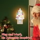 thumbnail image 3 of Bewildely Lámpara creativa con enchufe de pared para árbol de Navidad, luz de ambiente de Papá Noel de dibujos animados de resina resistente y Iluminación navideña blanco, 3 of 6